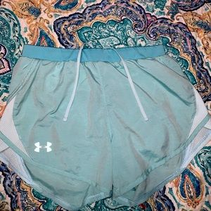 Blue under armor shorts